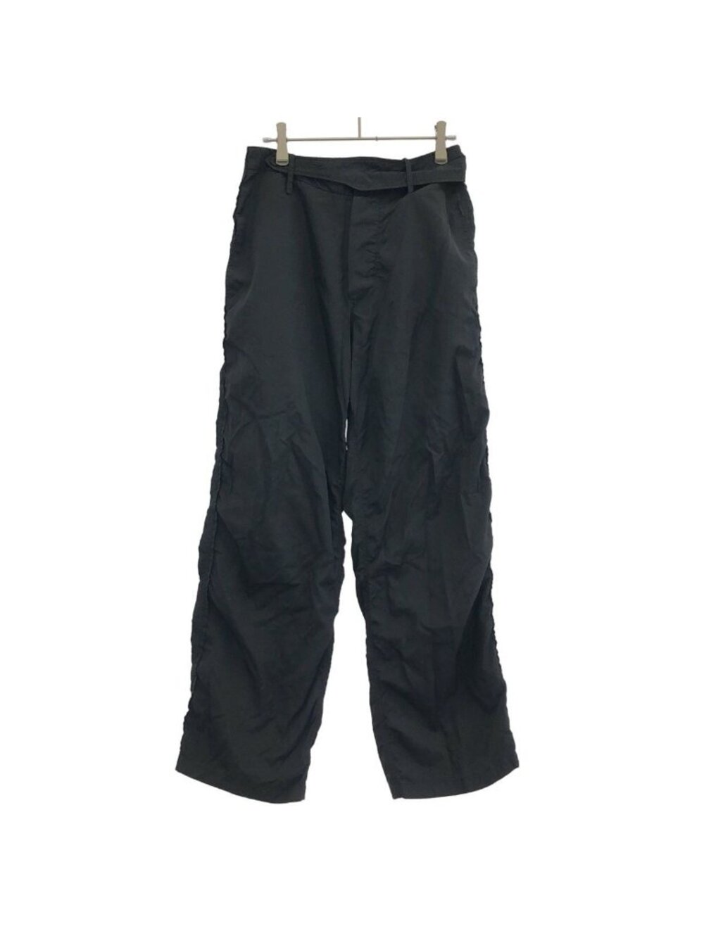 Balenciaga Nylon Belted Pants Black